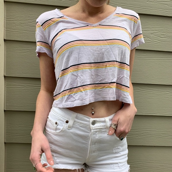 Striped crop top from Pac Sun - Picture 1 of 4
